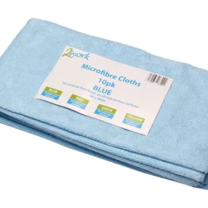 2Work Blue 400 x 400mm Microfibre Cloth (10 Pack) 