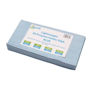 2Work Lightweight Blue All Purpose Cloth (50 Pack) 